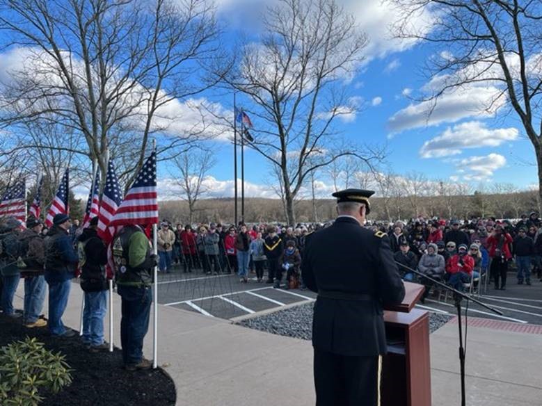 Blumenthal joined Wreaths Across America for a ceremony at the Connecticut State Veterans Cemetery. 